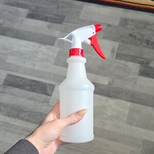 Red and White Spray Bottle